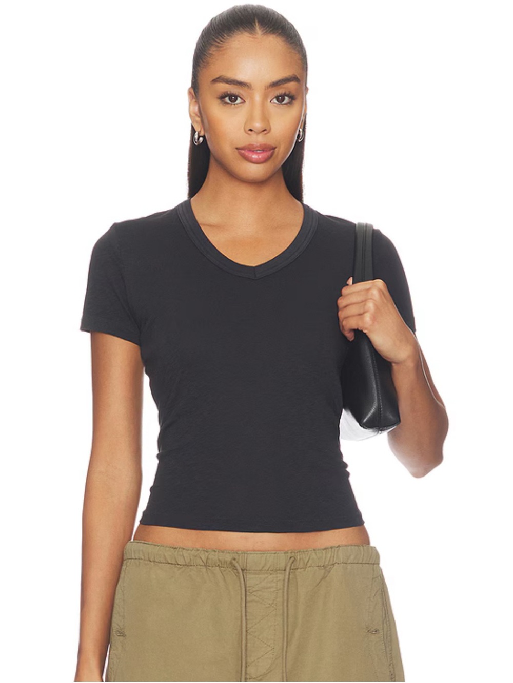 SKIMS V-Neck Baby T-Shirt XS
